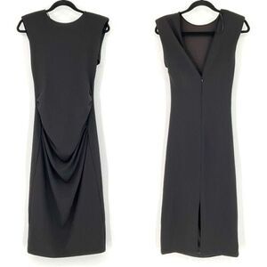 zara midi pinafore dress with buttons Zara tweed midi dress